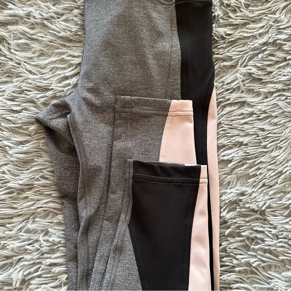 Lululemon Get Going Train Tight 28” Heathered Black Smoky Blush Leggings Size 6